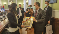 24 May 2021 The Head and members of the PFG with Mexico meet with the Mexican Ambassador to Serbia